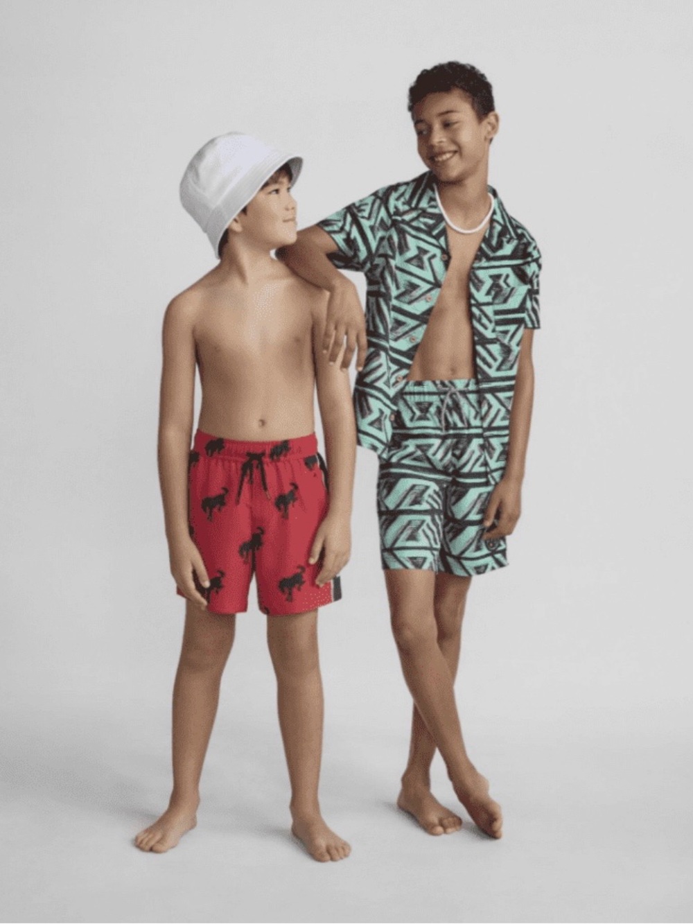 Maui And Sons NWT Boys Cabana 2 Piece Rumble Short Set Celado XL